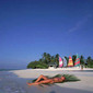holiday island resort maldives sunbathing