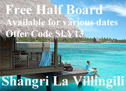 Shangri la Villingili Maldives special offer