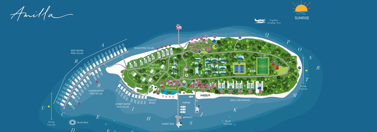 Amilla Fushi Maldives Map