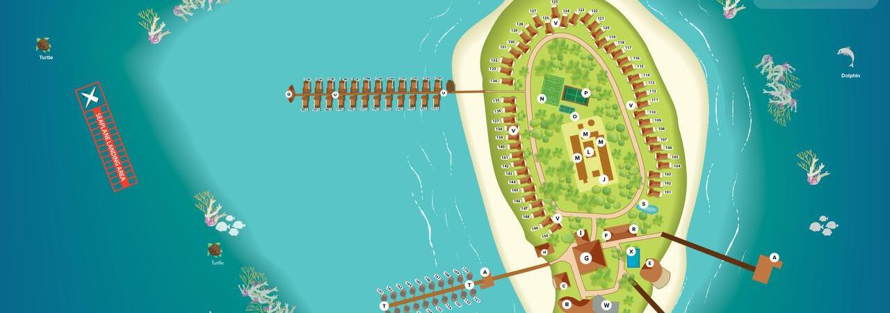 Angaga Island Resort & Spa Map