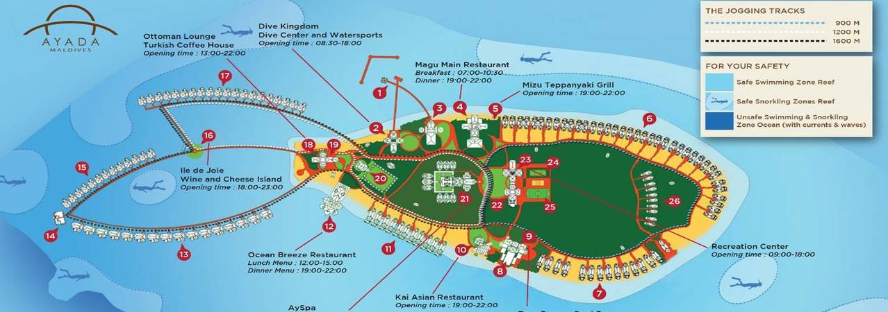 ayada maldives island map