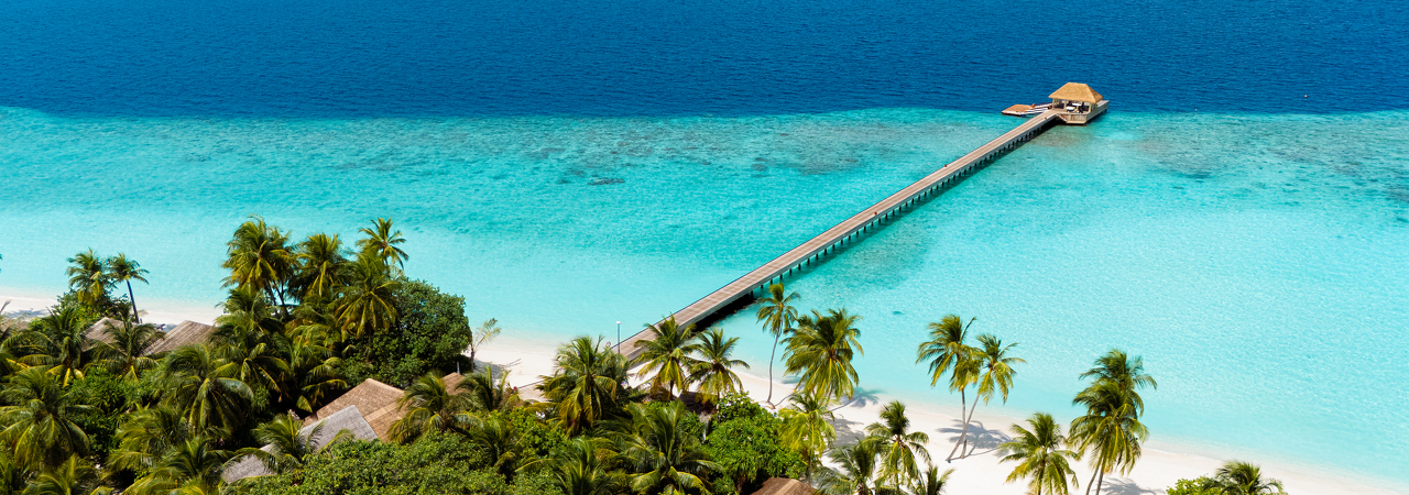 Baglioni Resort Maldives aerial jetty