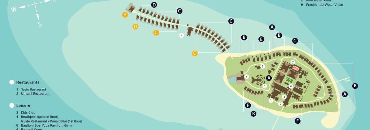 Baglioni Resort Maldives map
