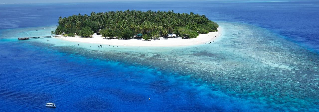 Bandos island resort and spa aerial 2