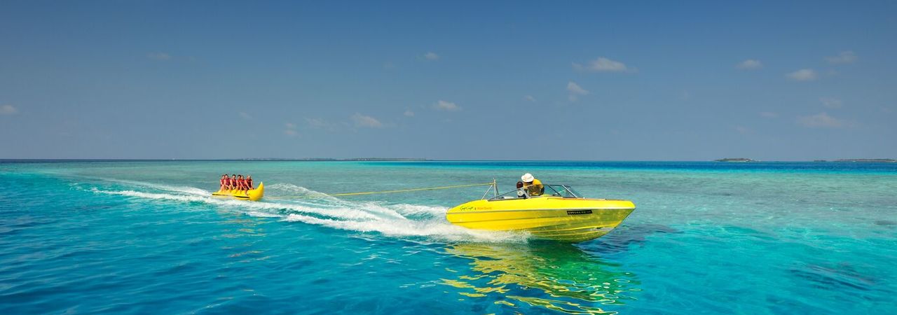 Bandos island resort and spa banana boat