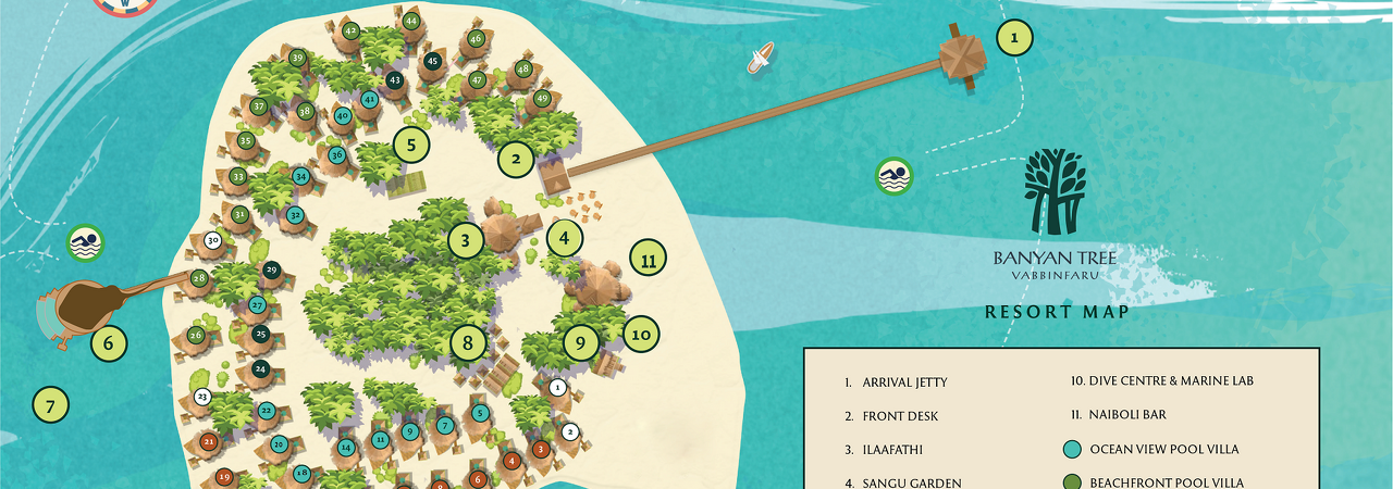 Banyan Tree Vabbinfaru&nbsp; map