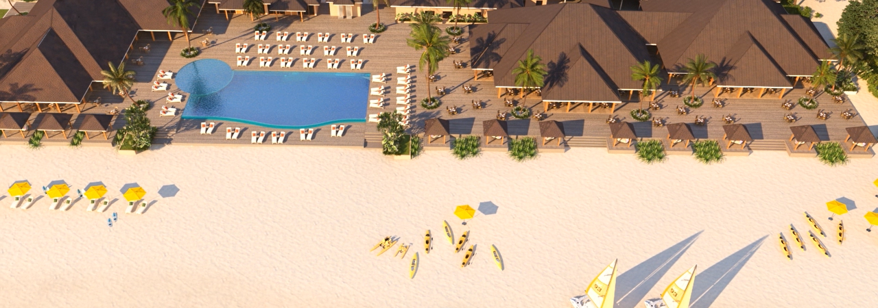 Brennia Kottefaru Resort Pool Aerial&nbsp;