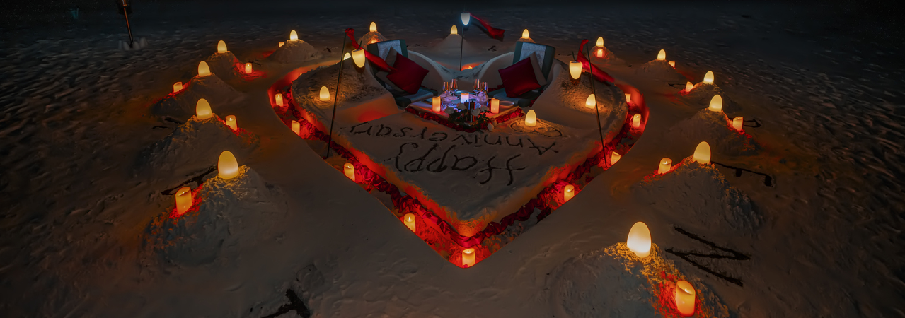 Brennia Kottefaru romantic dinner on the beach