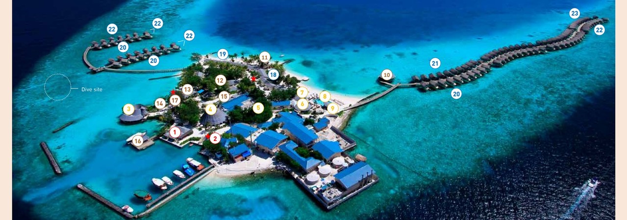 Centara Ras Fushi Island Map