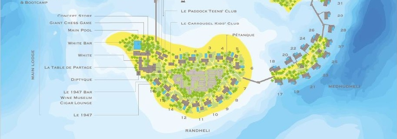 Cheval Blanc Randheli Island Map&nbsp;