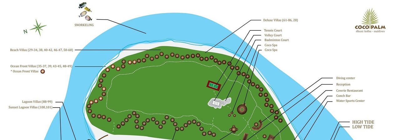 Coco Palm Dhuni Kolhu Island Map