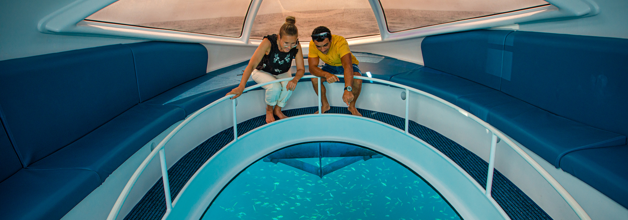 Glass bottom boat excursion