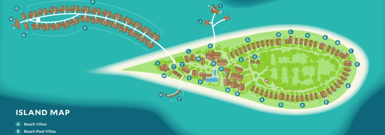 Cora Cora Maldives map