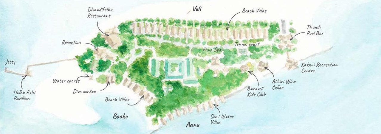Dhigufaru Maldives Map