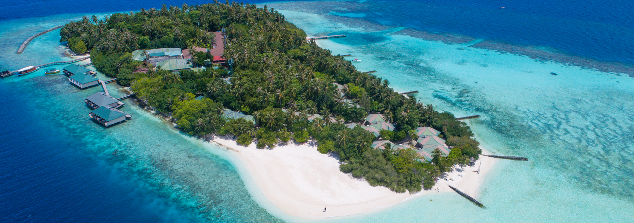 Embudu Village aerial 1
