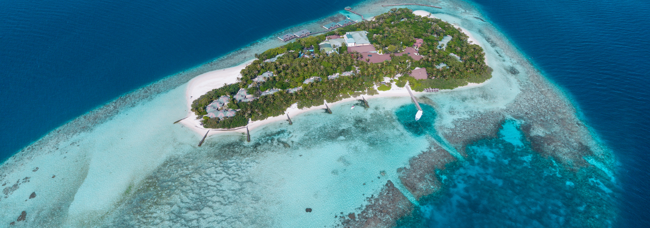 Embudu Village aerial 2