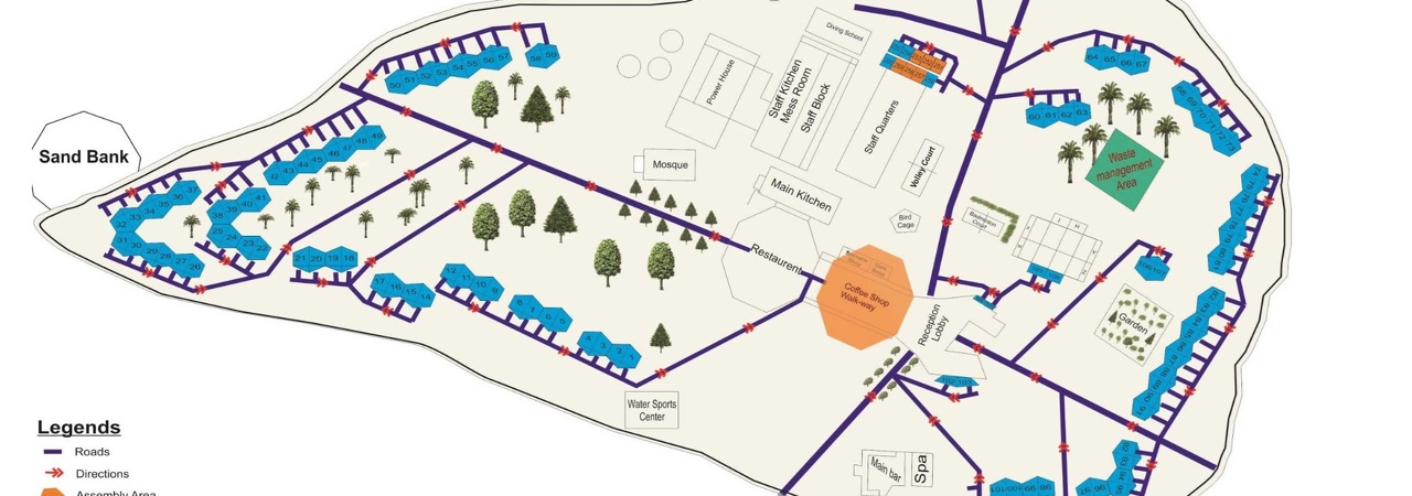 Embudu Village resort map