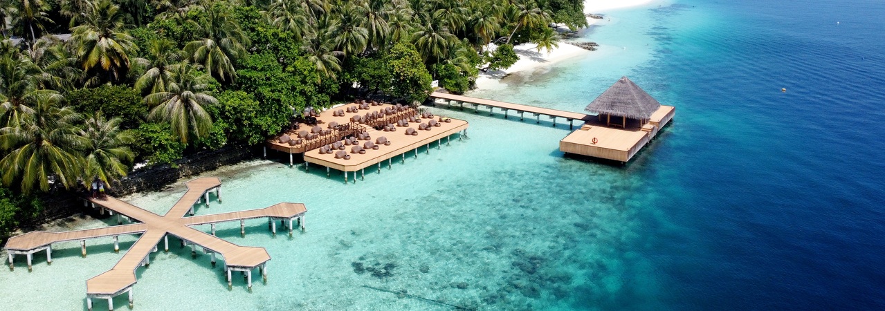 fihalhohi resort maldives bargain cheap holiday aerial 2