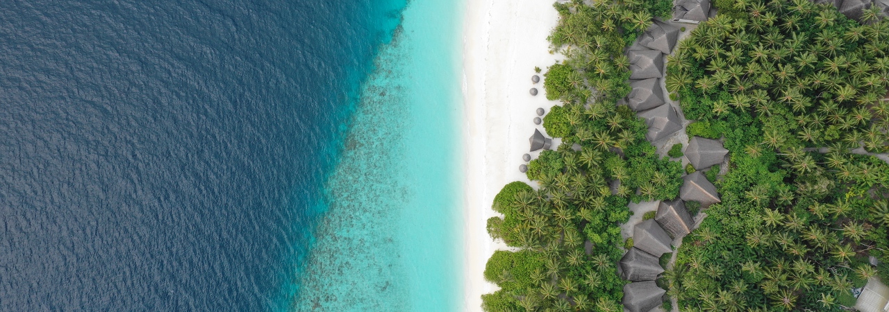 fihalhohi resort maldives bargain cheap holiday aerial 3
