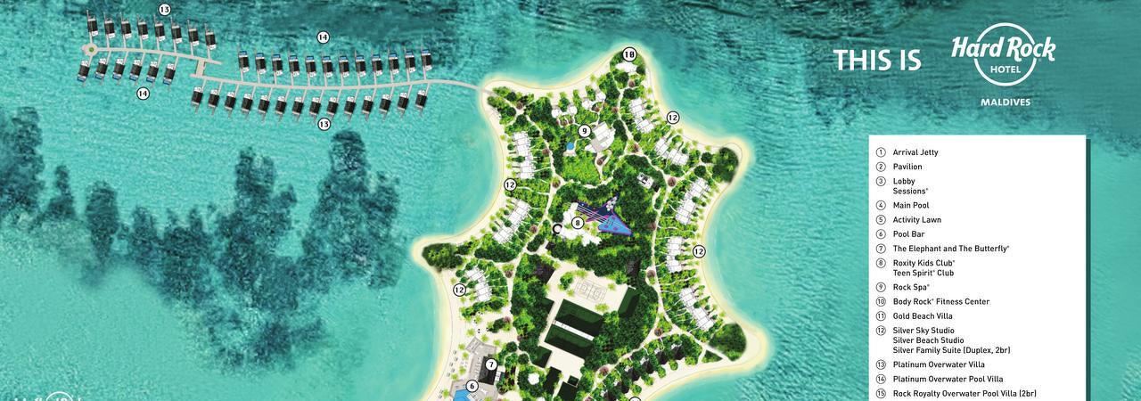 Hard Rock Hotel Island Map