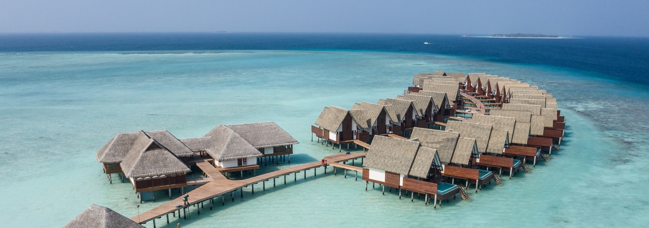 Infinity Pool and Water Villa Jetty