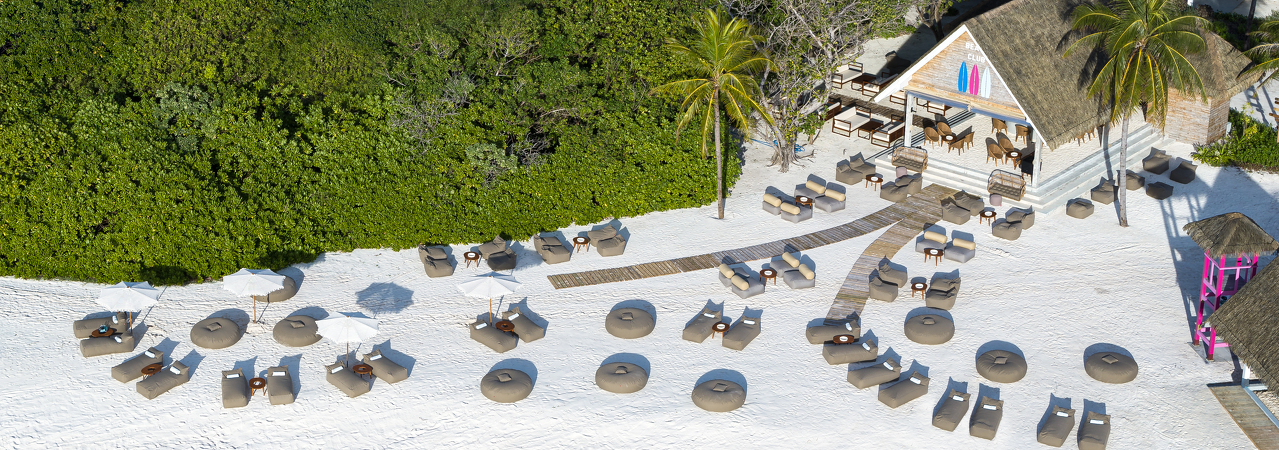 Ifuru Island Resort Maldives beach club