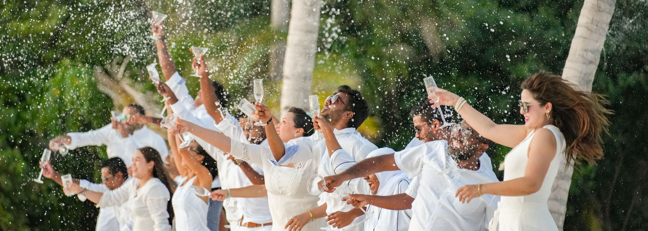 Ifuru Island Resort Maldives white party 1
