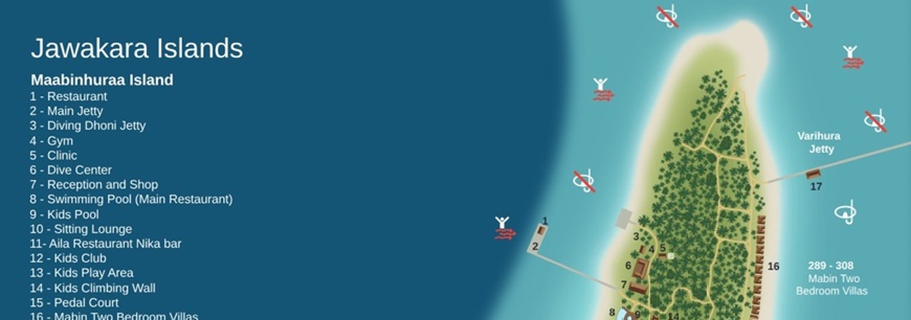 Jawakara Resort Maldives Map