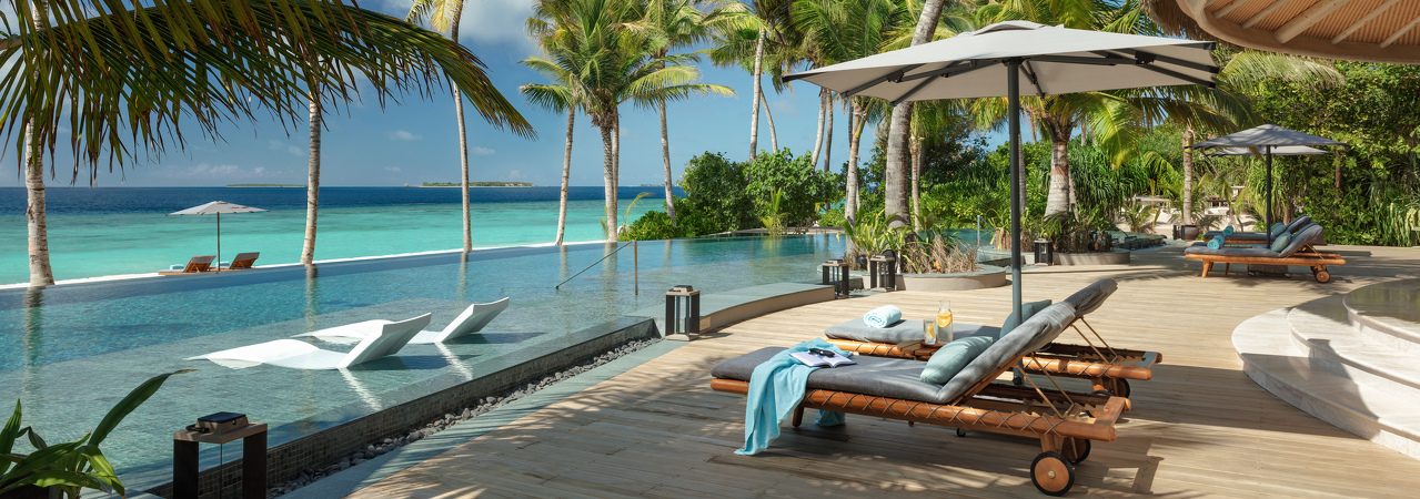 Joali Being Resort Maldives pool lounger