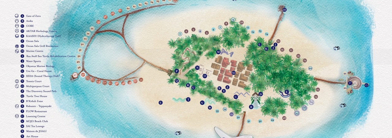 Joali Being Resort Maldives map