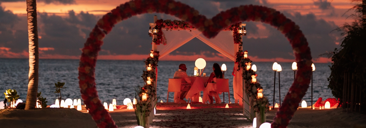Joy Island Maldives private dinner