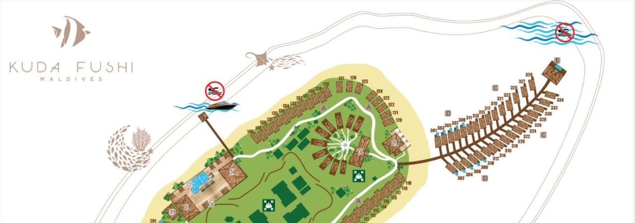 kudafushi Island Map