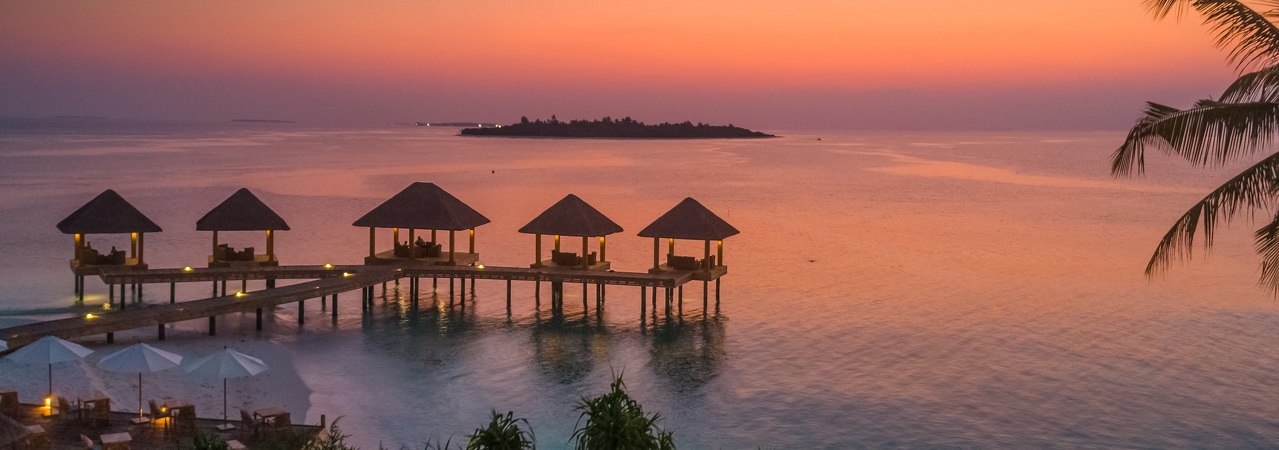 kudafushi sea edge sunset