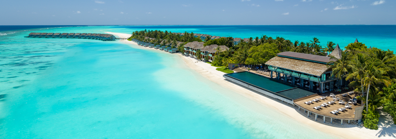 Kuramathi Resort Maldives aerial 2