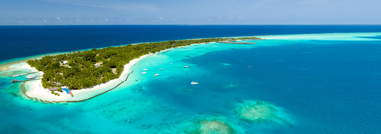 Kuramathi Resort Maldives aerial 1