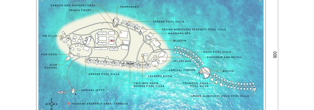 Madifushi Private Island Maldives map