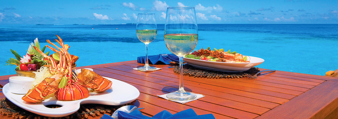 Medhufushi resort Maldives food
