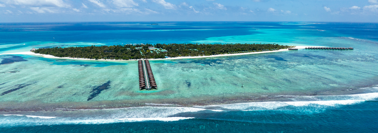 Meeru Island Resort Maldives aerial