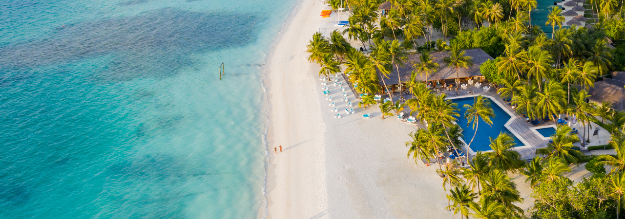 Meeru Island Resort Maldives aerial 2