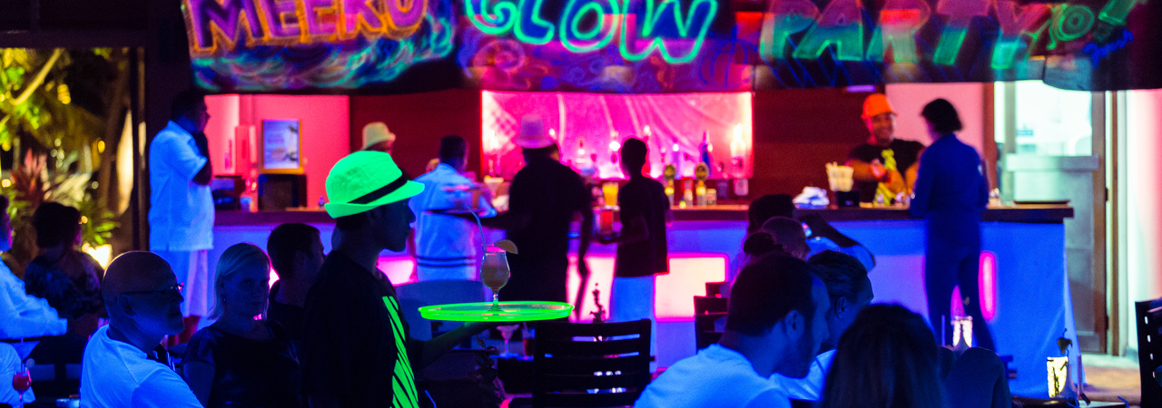 Meeru Island Resort Maldives glow party disco night