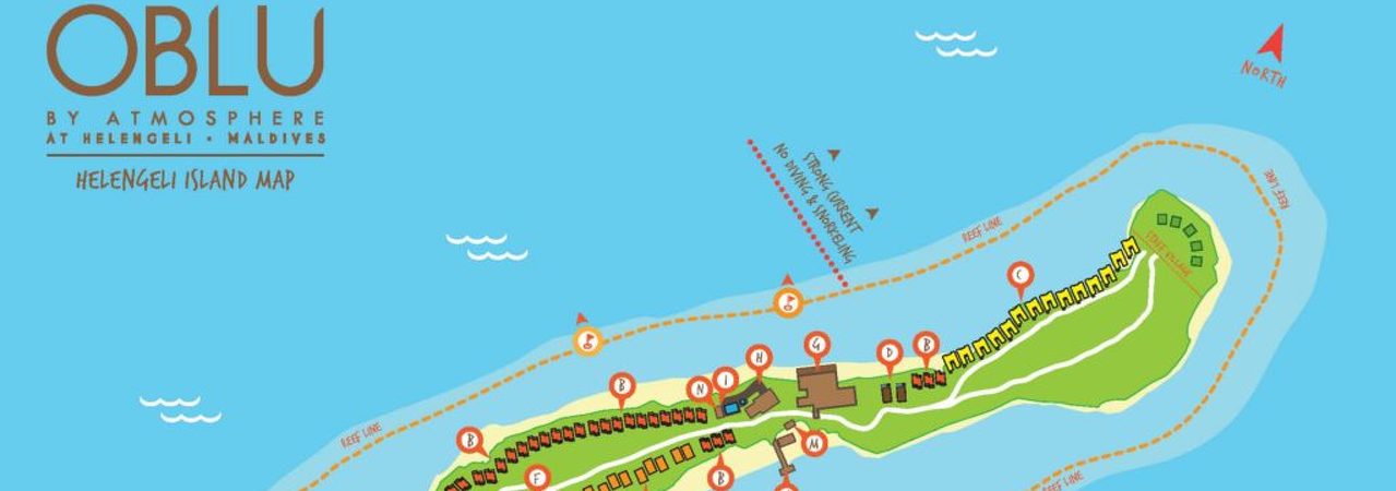 OBLU by Atmosphere at Helengeli Island Map