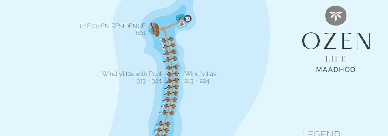 OZEN Life Maadhoo Island Map