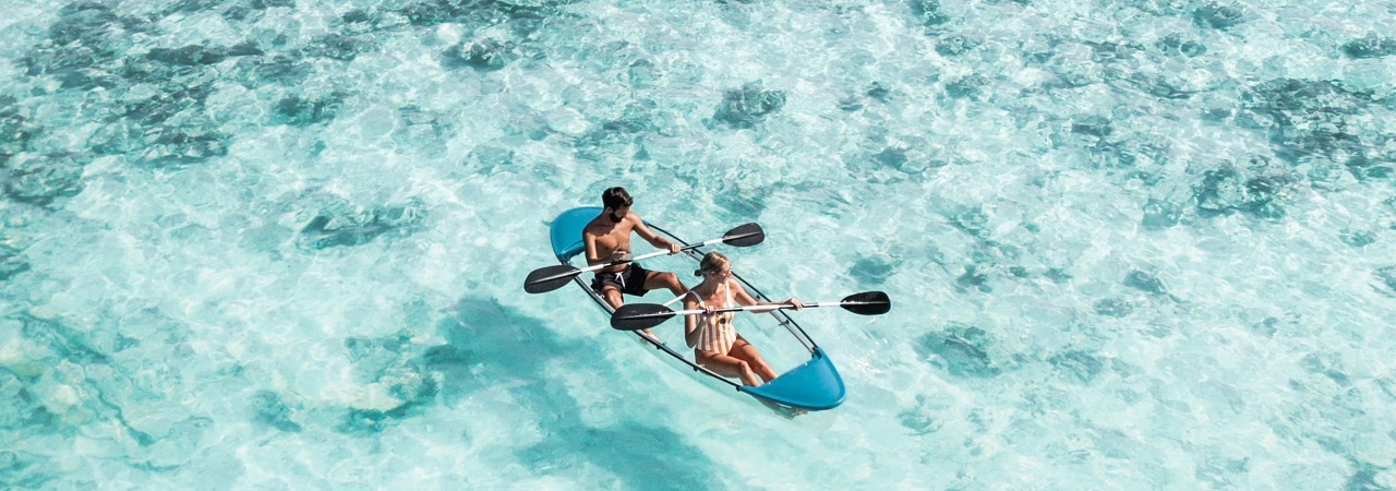 The Halcyon Private Isles Maldives kayak rays