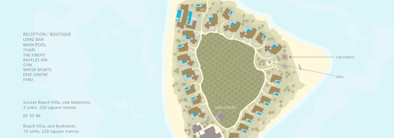 The Halcyon Private Isles Maldives&nbsp;map