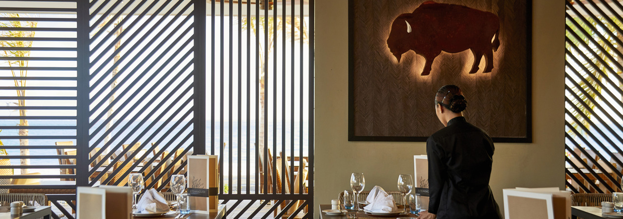 Riu Atoll Maldives resort steakhouse