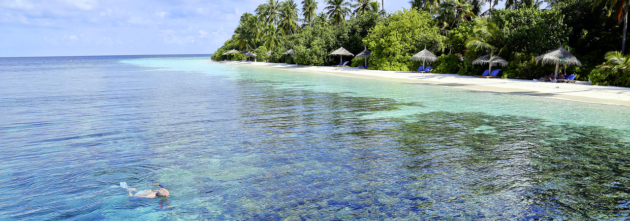 Robinson Club resort Maldives house reef snorkelling