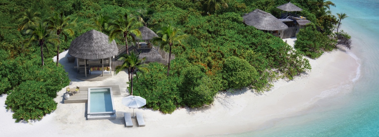 Six Senses Latitude Laamu Ocean Beach Villa with Pool