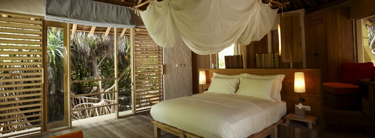 Six Senses Latitude Laamu Beach Villa Bedroom