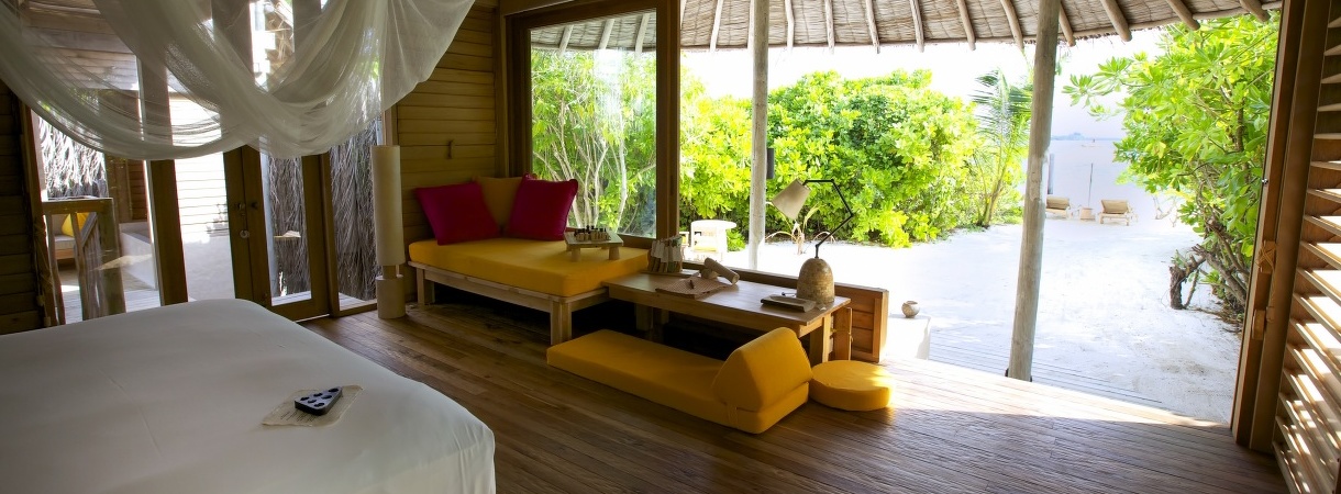 Six Senses Latitude Laamu Beach Villa Bedroom