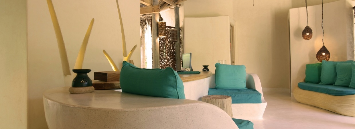 Six Senses Latitude Laamu Spa Reception